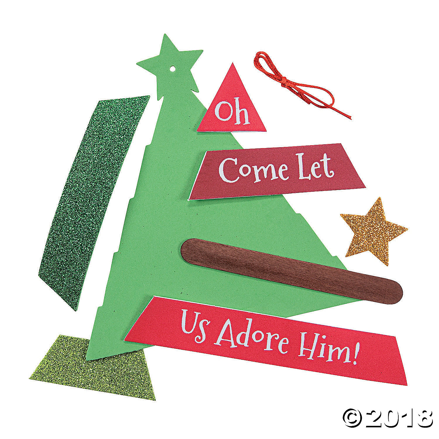 Christmas Tree Sign Craft Kits 12 Pack