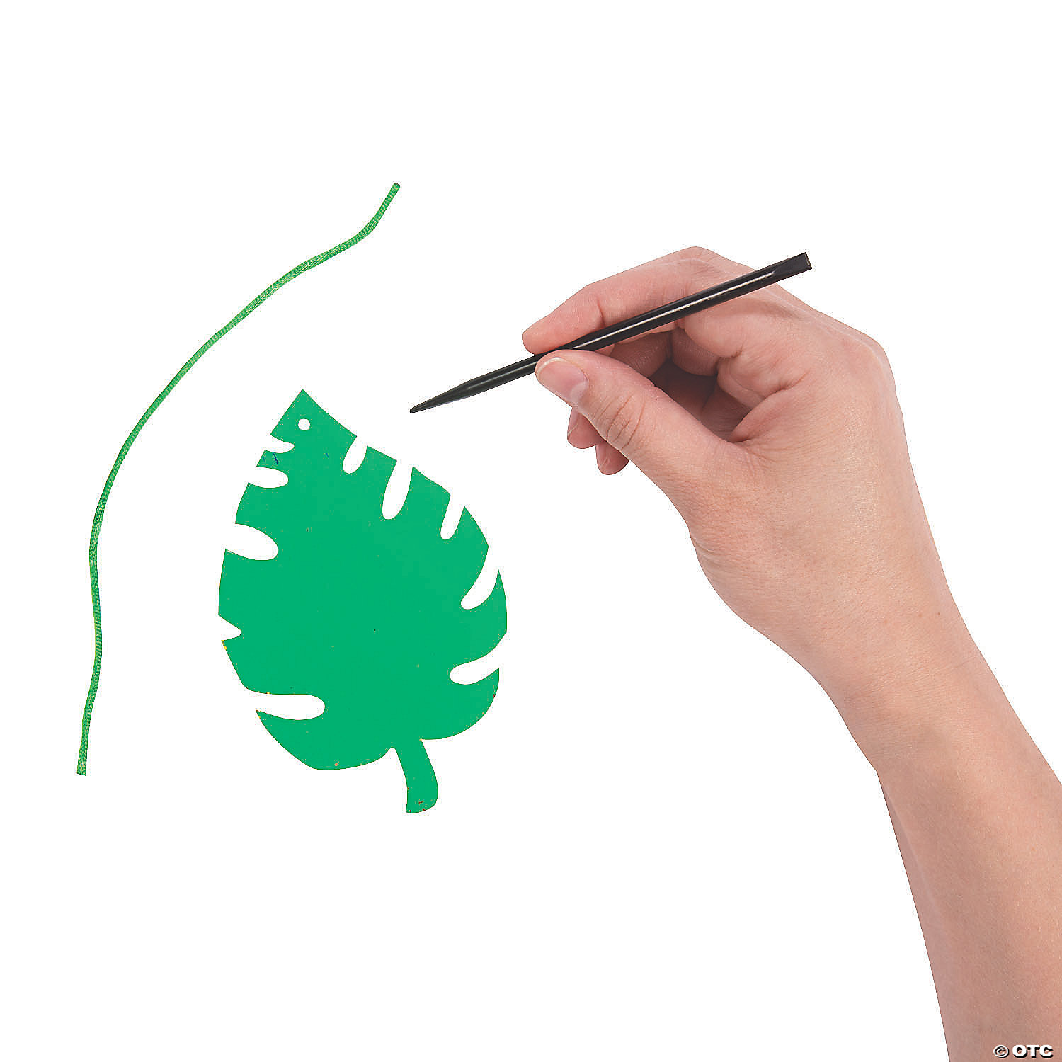 Magic Colour Scratch Palm Leaf Ornaments - 24Pk