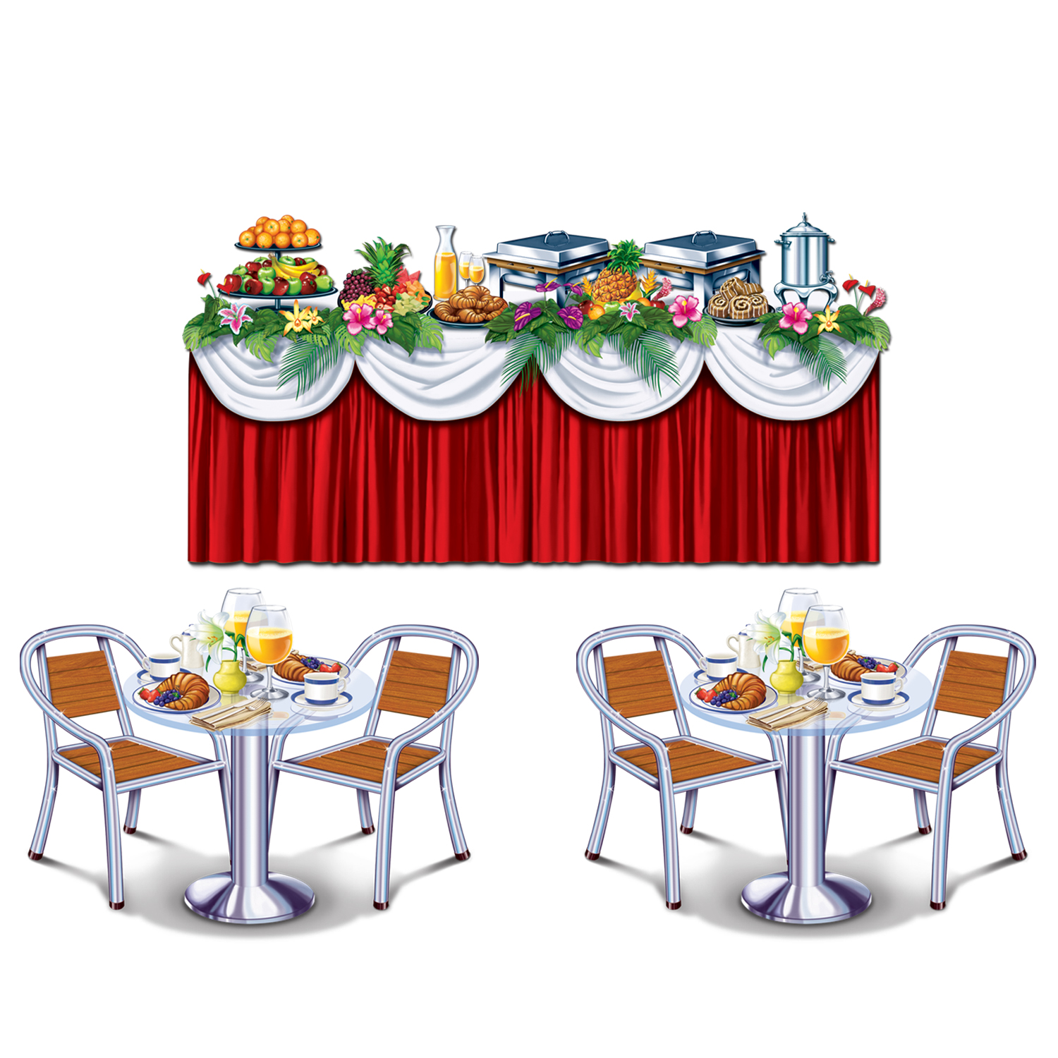Cruise Ship Buffet Props 3 Pk Party Supplies Canada Open A Party