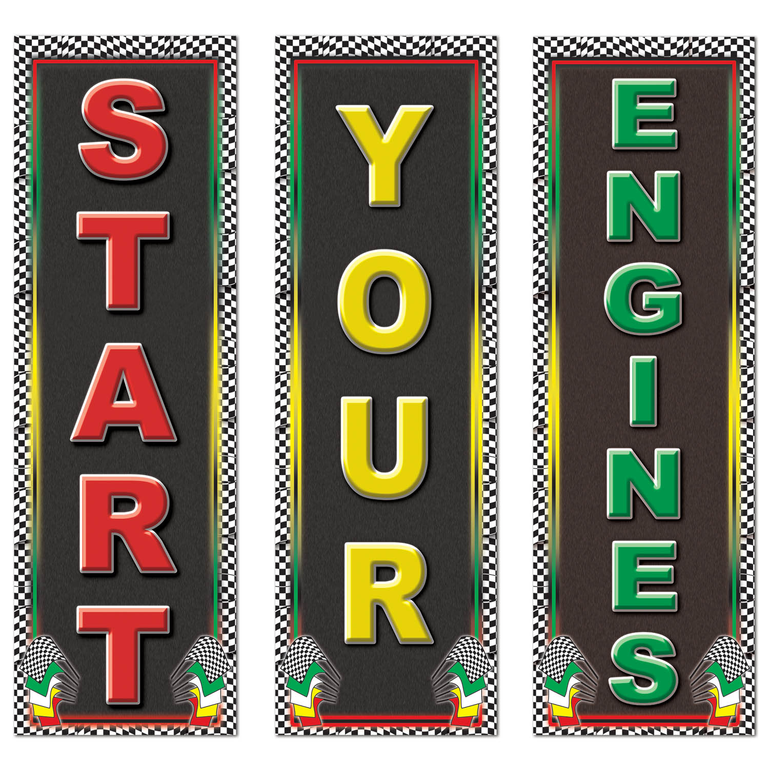 Start Your Engines Cutouts 3 Pk Party Supplies Canada Open A Party