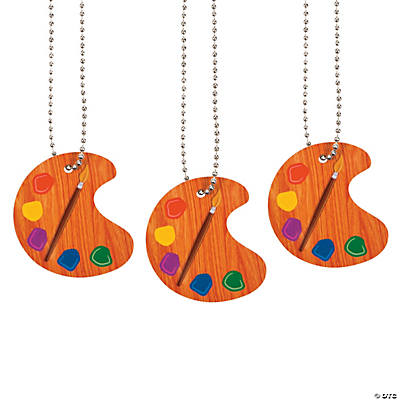 Little Artist Dog Tag Necklaces - 12pk