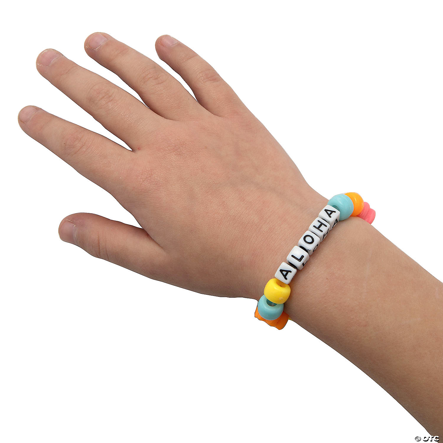 Luau Aloha Beaded Bracelet Craft Kit-12Pk