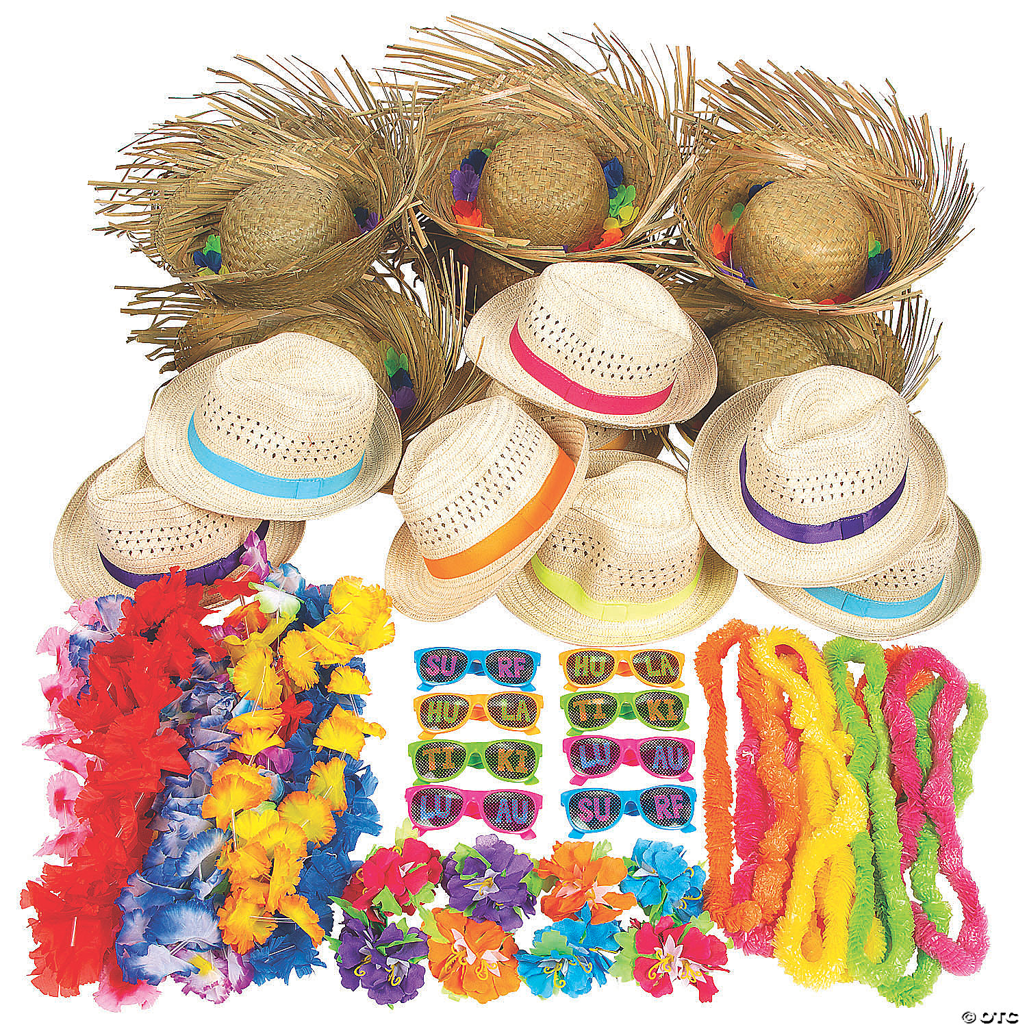 Bulk Luau Wearable Kit for 50