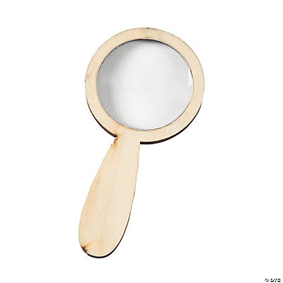 DIY Unfinished Wood Magnifying Glasses - 12Pk