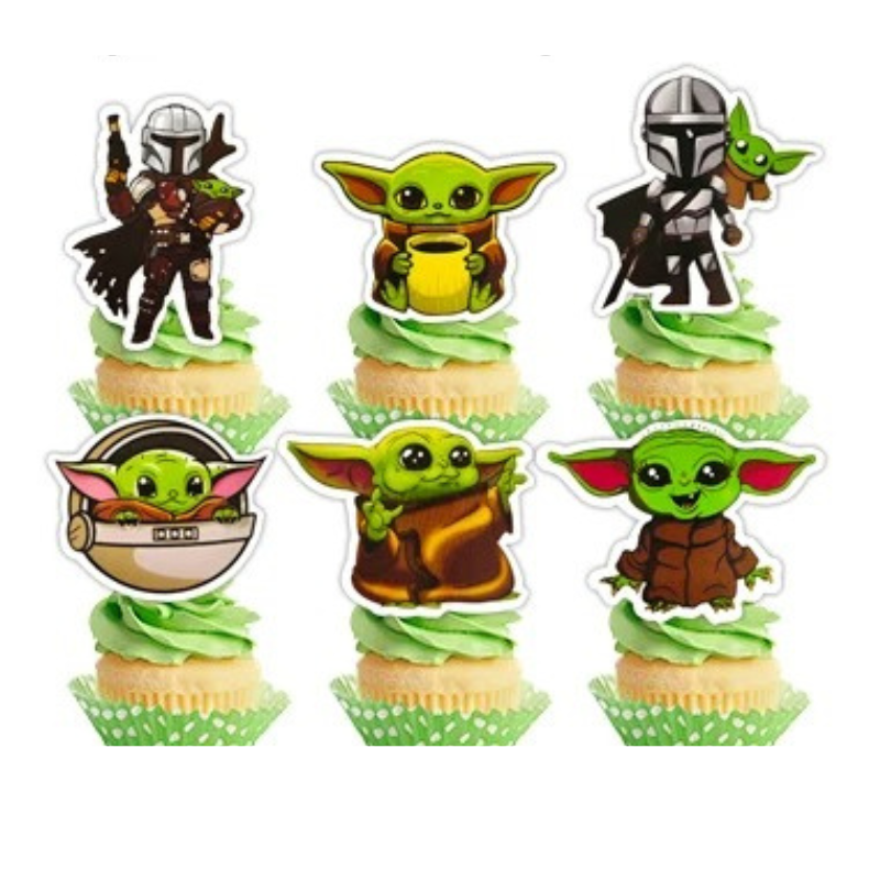 Mandalorian Cupcake Picks 12pk