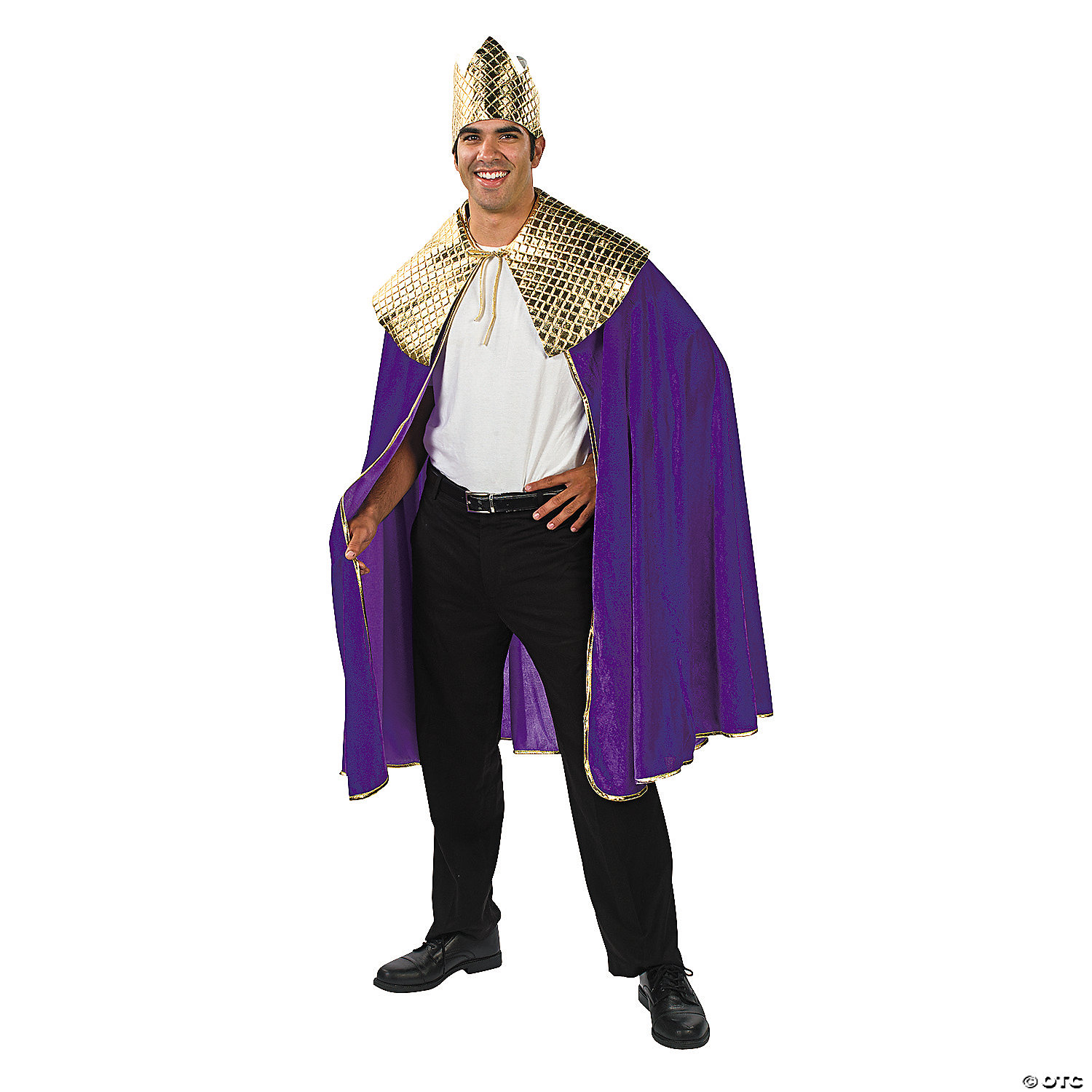 Nativity Purple Wise Man's Cape & Crown - Adult