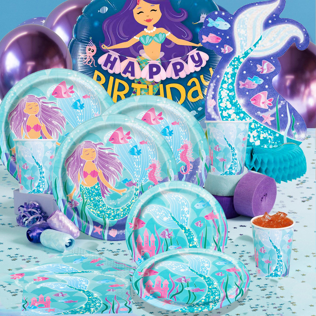 Mermaid Birthday Party Supplies Party Supplies Canada Open A Party - moana and roblox beach party birthday party ideas photo 8 of 11