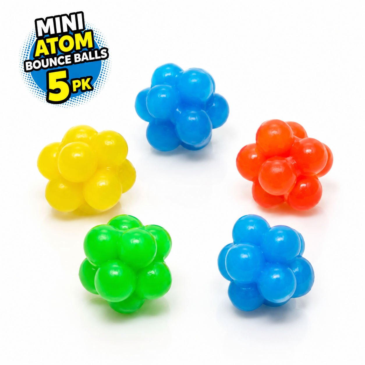 Atom Mini Bounce Balls - 5 Pack