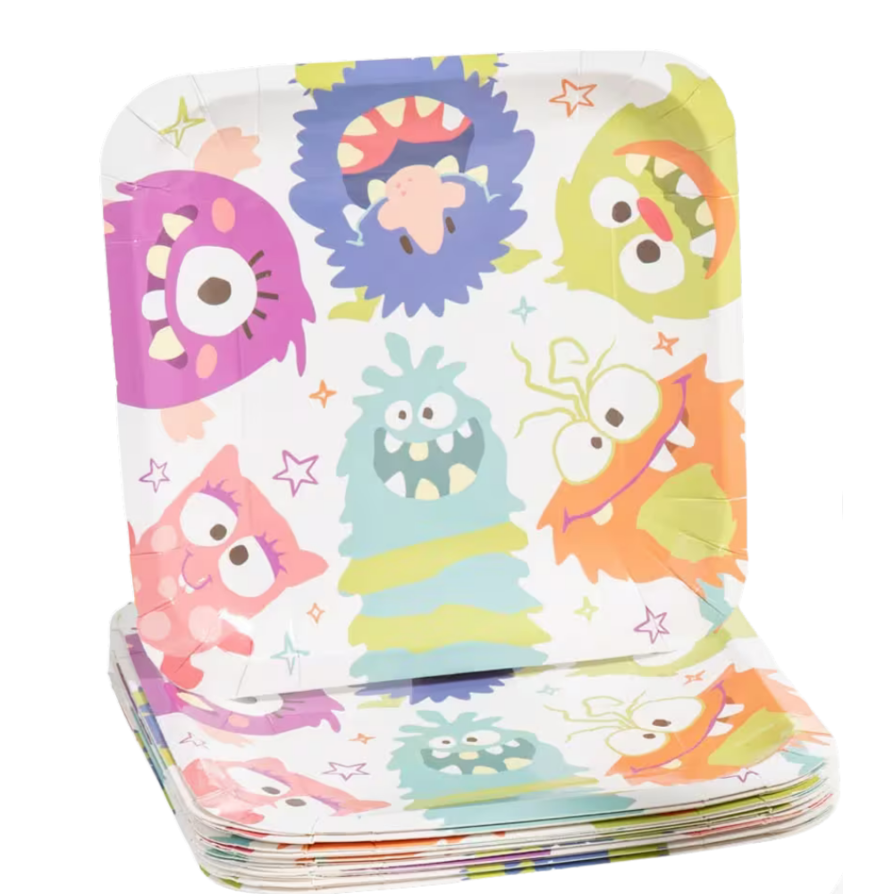 Monster Mayham Dinner Plates - 8 Pk