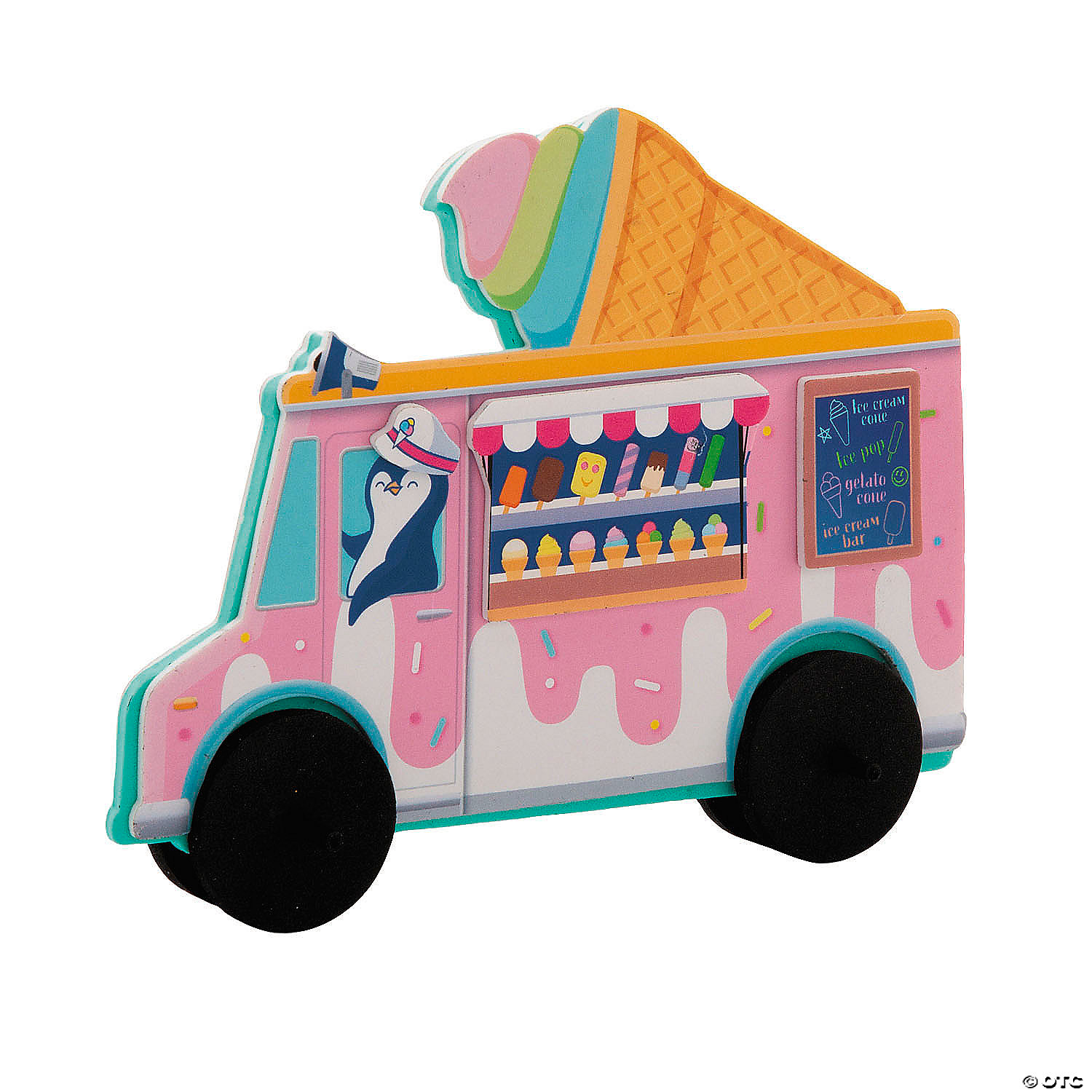 Moveable Ice Cream Truck Craft Kit-12Pk