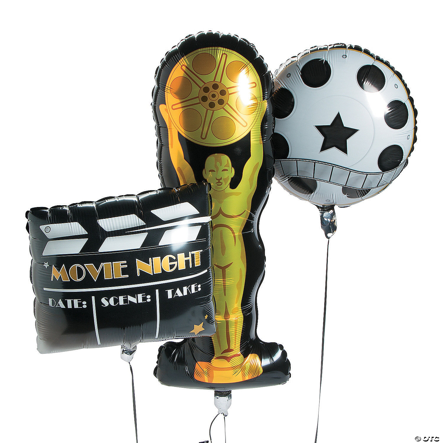 Hollywood Movie Reel Gold Statues - 12 Pk Party Supplies Canada