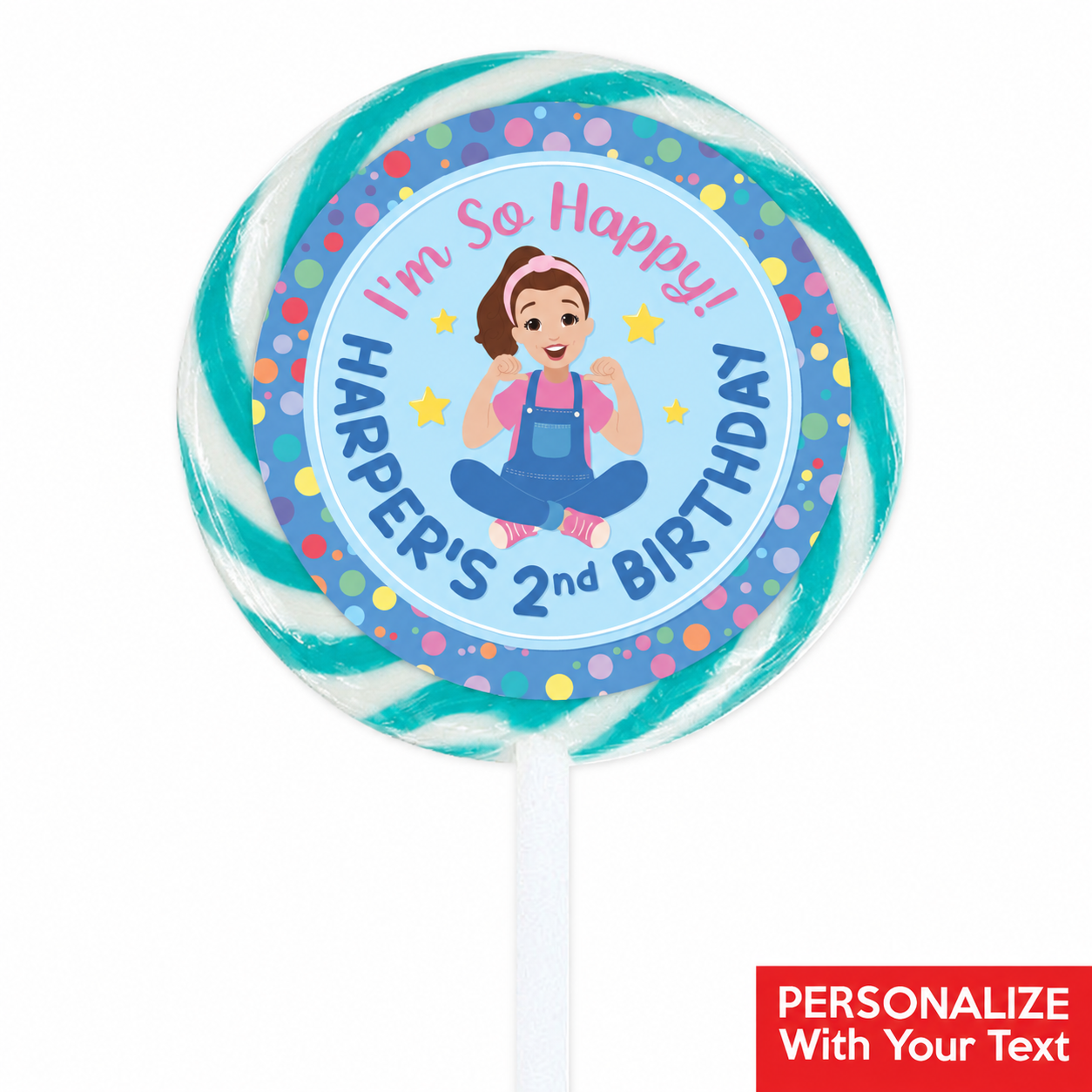 Ms Rachel PERSONALIZED Lollipops - 12 Pk