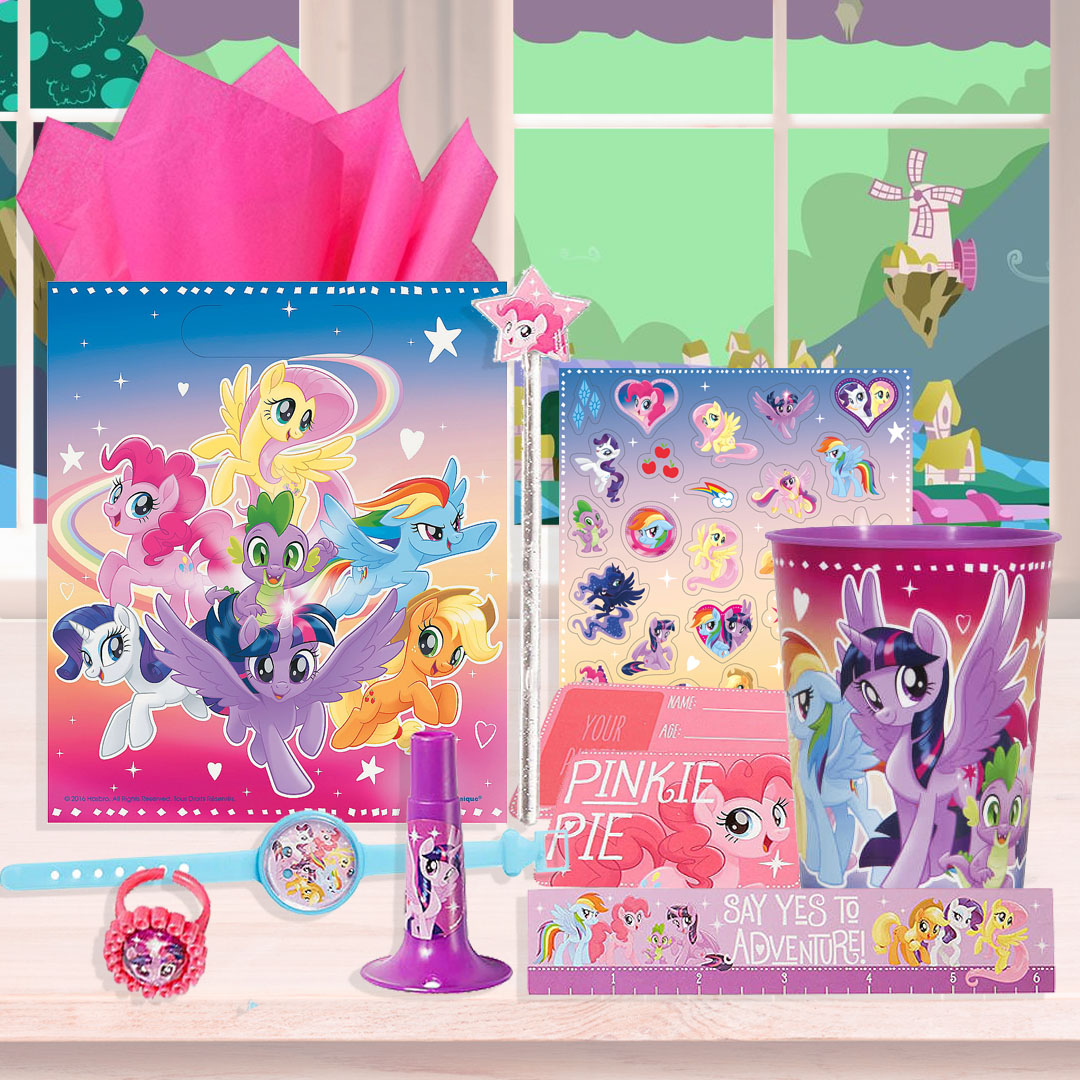 Birthday Decorations 4th For Girl Balloons Decor My Little Pony Party Supplies Set Backdrop Banner