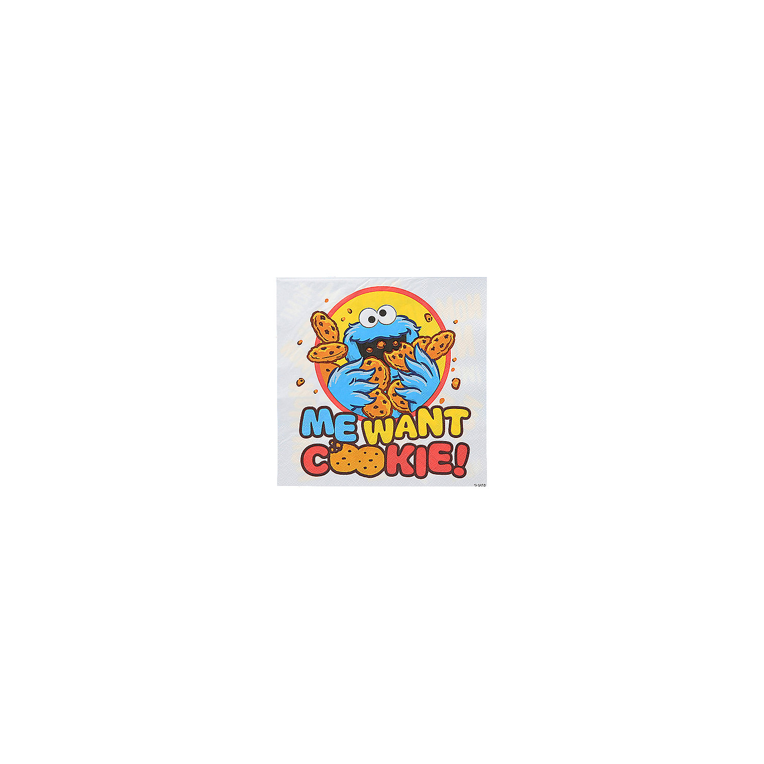Sesame Street Cookie Monster Luncheon Napkins-16Pk