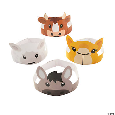 Nativity Animal Printed Headbands-12Pk