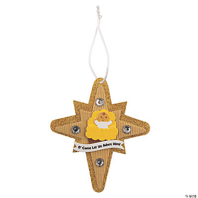 Nativity Star Ornament Craft Kit 12 Pack