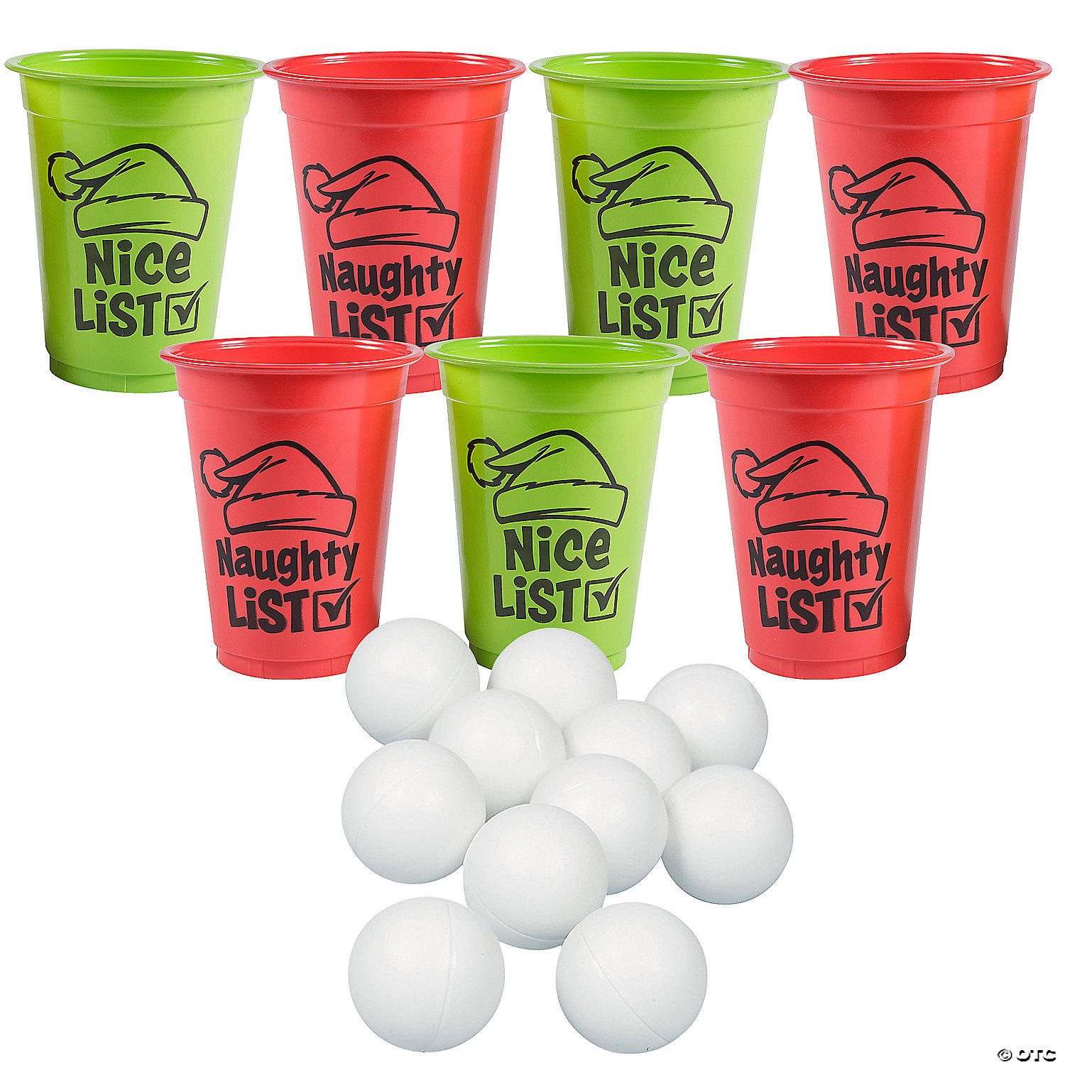 Naughty or Nice Beer Pong Game Kit