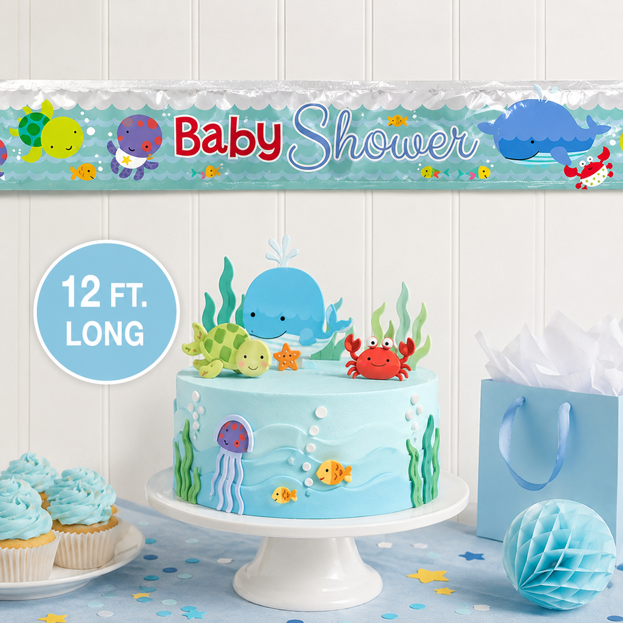 Under the Sea Shower 12 Foot Banner