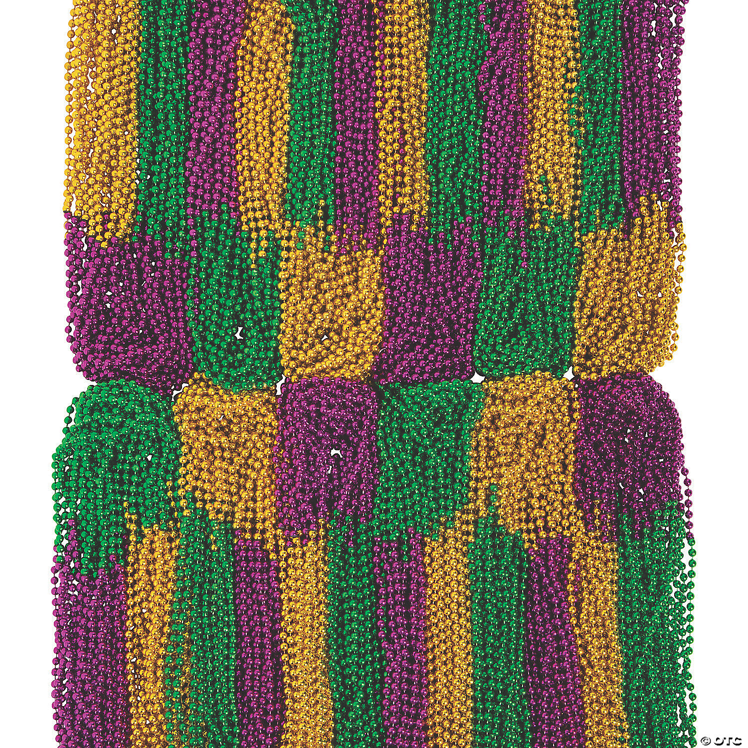 Bulk Mardi Gras Bead Necklace Assortment-1000Pk