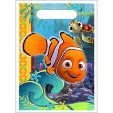 Finding Nemo & Dory Plastic Loot Bags - 8 Pack