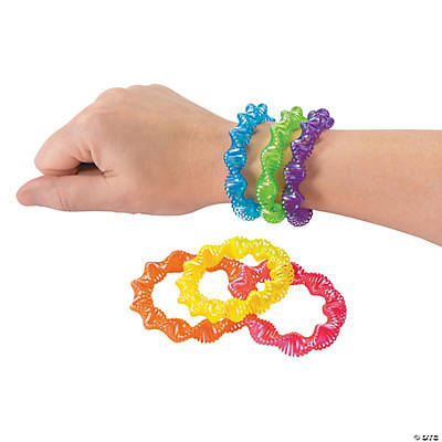 Neon Twist Plastic Bracelets - 72 Pieces