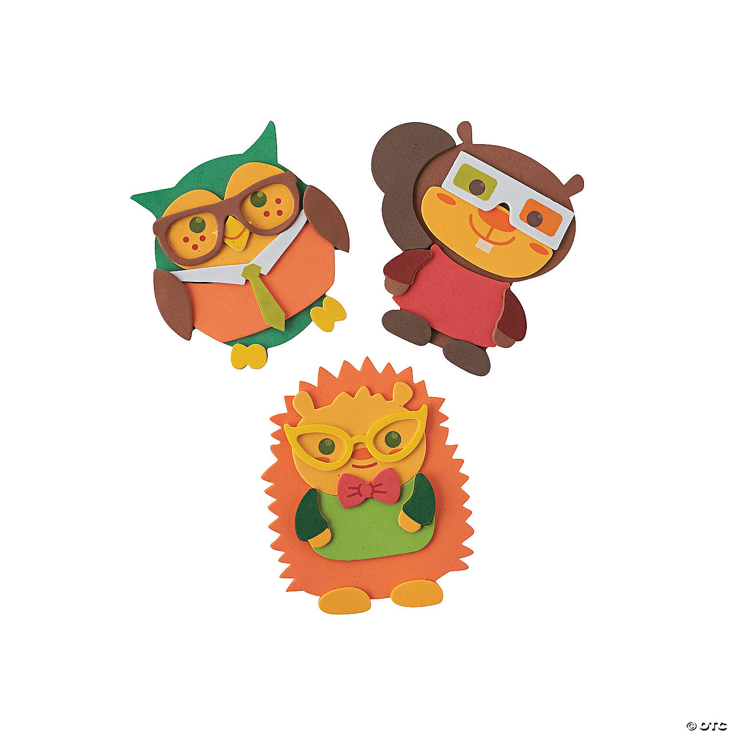 Nerdy Fall Critter Magnet Craft Kit - 12Pk