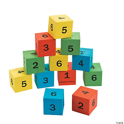 Foam Number Math Dice