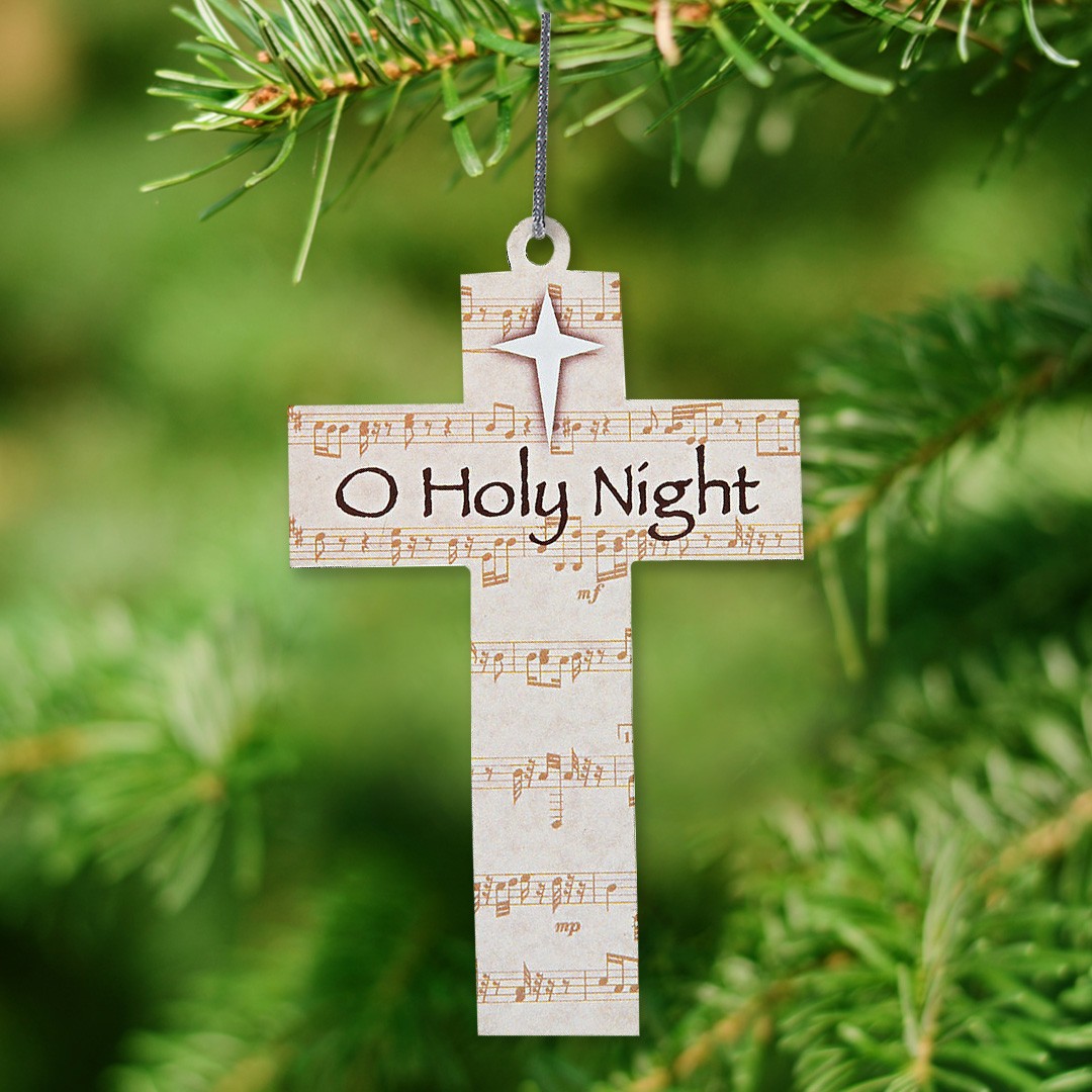 40 Off Wood Holy Night Music Cross Ornaments 12pk Party Supplies Canada Open A Party