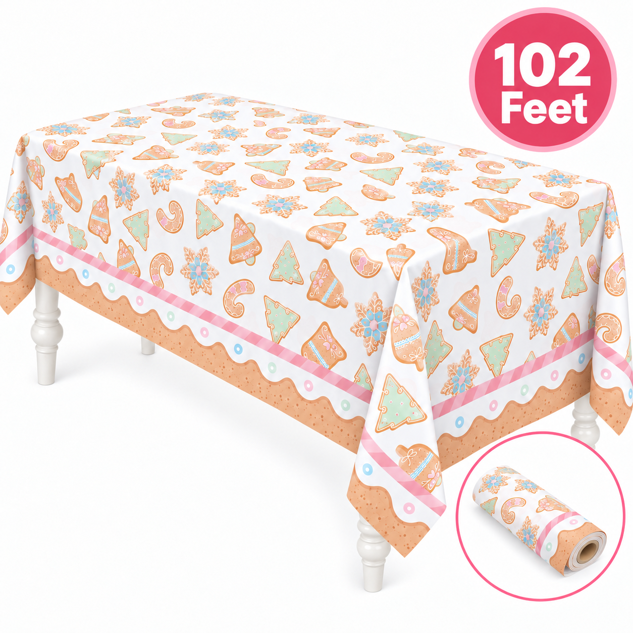 Once Upon a Snowfall Christmas Tablecloth Roll