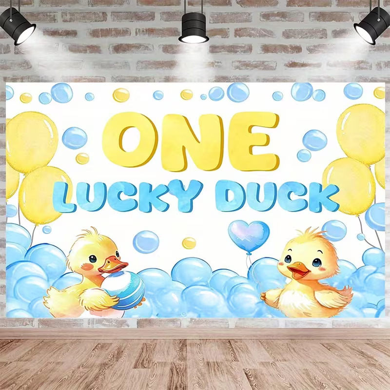 Rubber Ducky One Lucky Duck Fabric 47