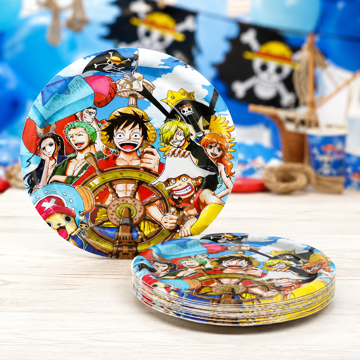 One Piece Anime Dessert Plates - 10PK
