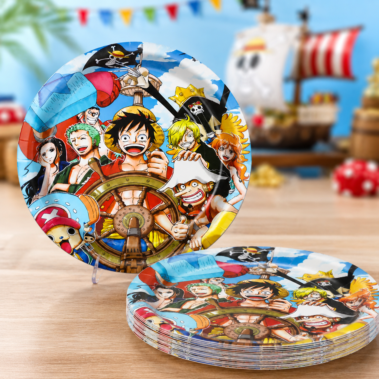 One Piece Anime Dinner Plates - 10PK