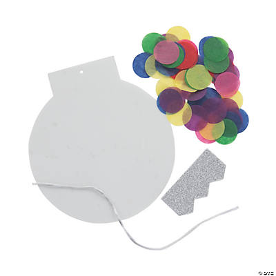 Tissue Paper Bright Dot Ornaments Craft-12 Pack
