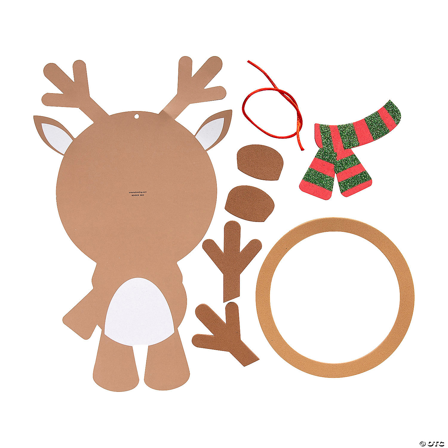 Christmas Reindeer Photo Ornament Craft Kit-12 Pack