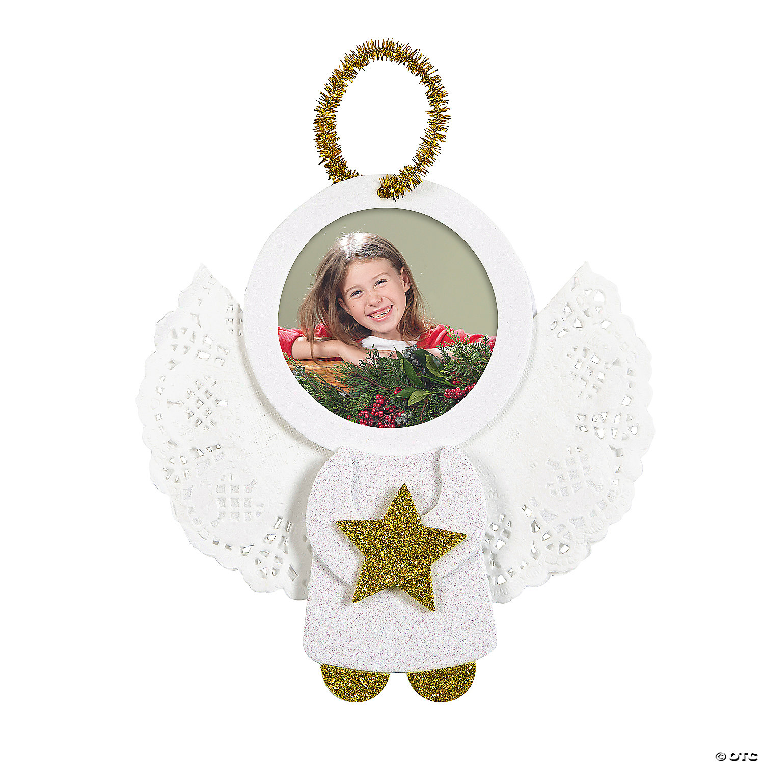 Photo Angel Christmas Ornament Craft Kit-12Pk