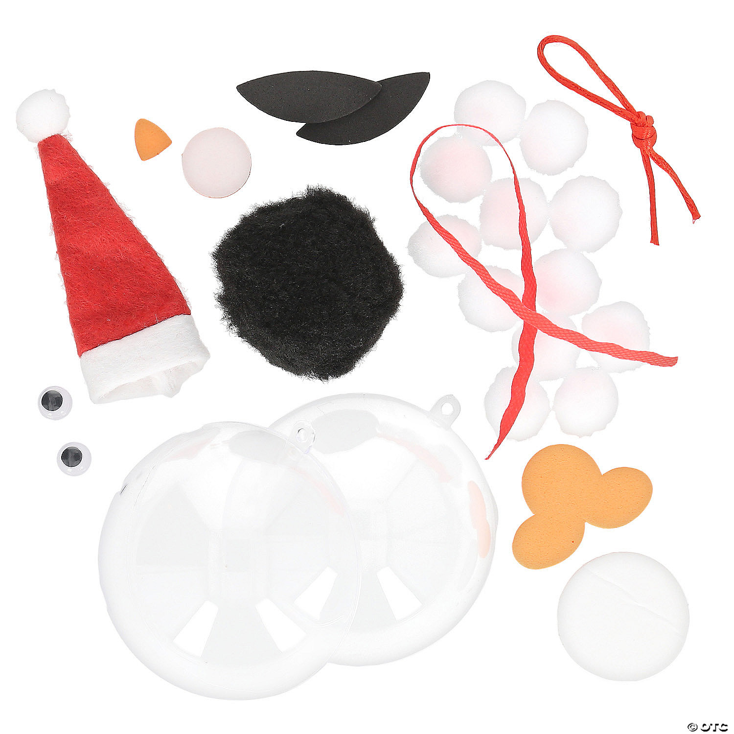 Penguin Bulb Christmas Ornament Craft Kit-12 Pack