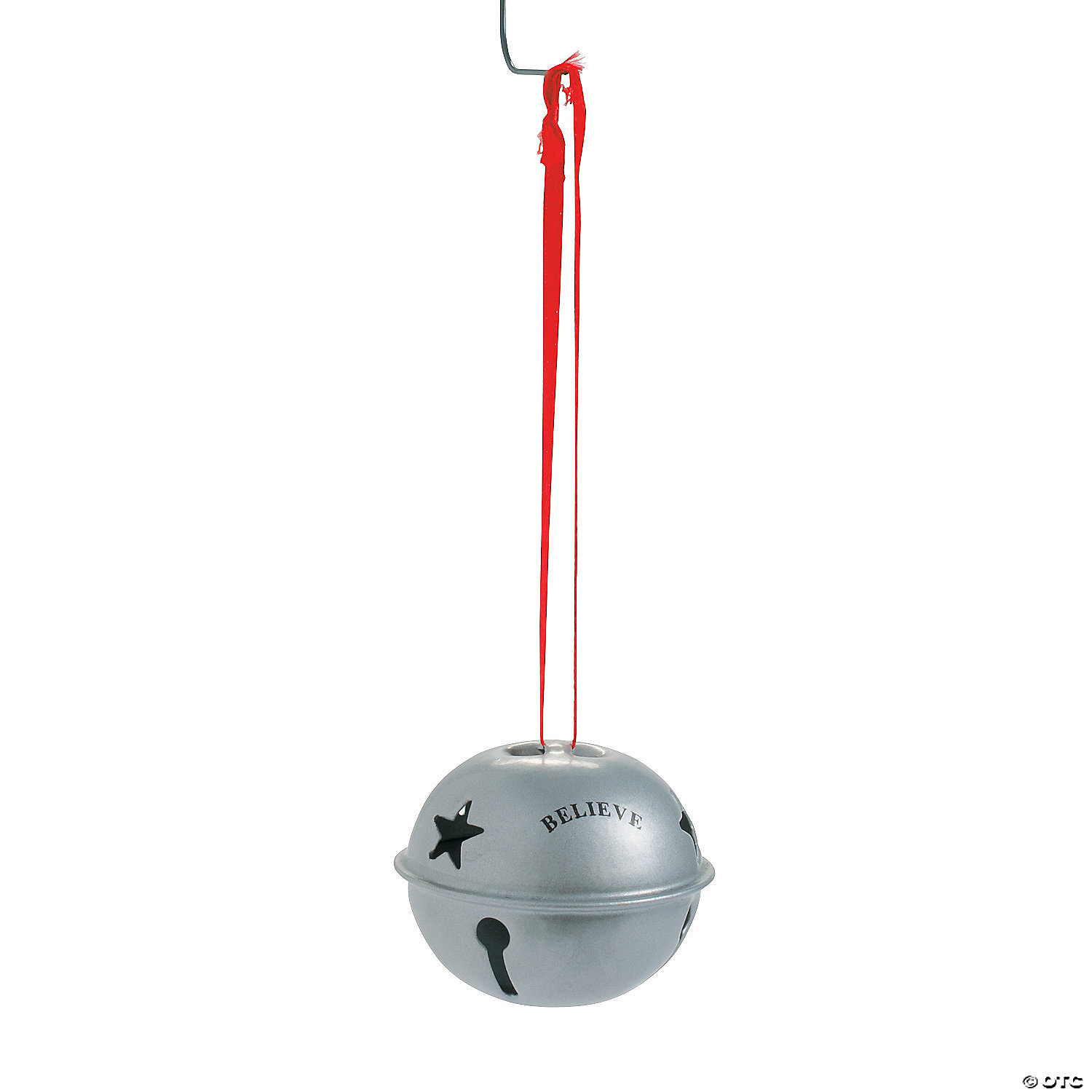 Believe Jingle Bell Christmas Ornaments-12 Pack