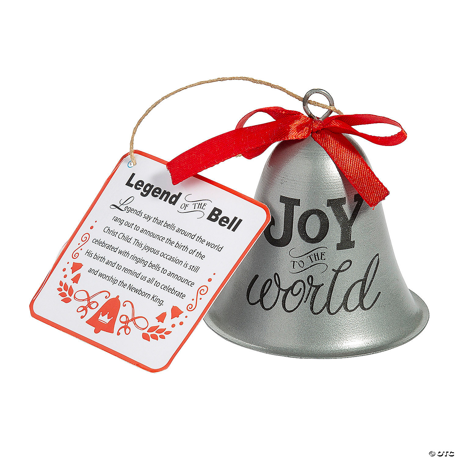 Legend of the Bell Christmas Ornament with Card- 12Pk