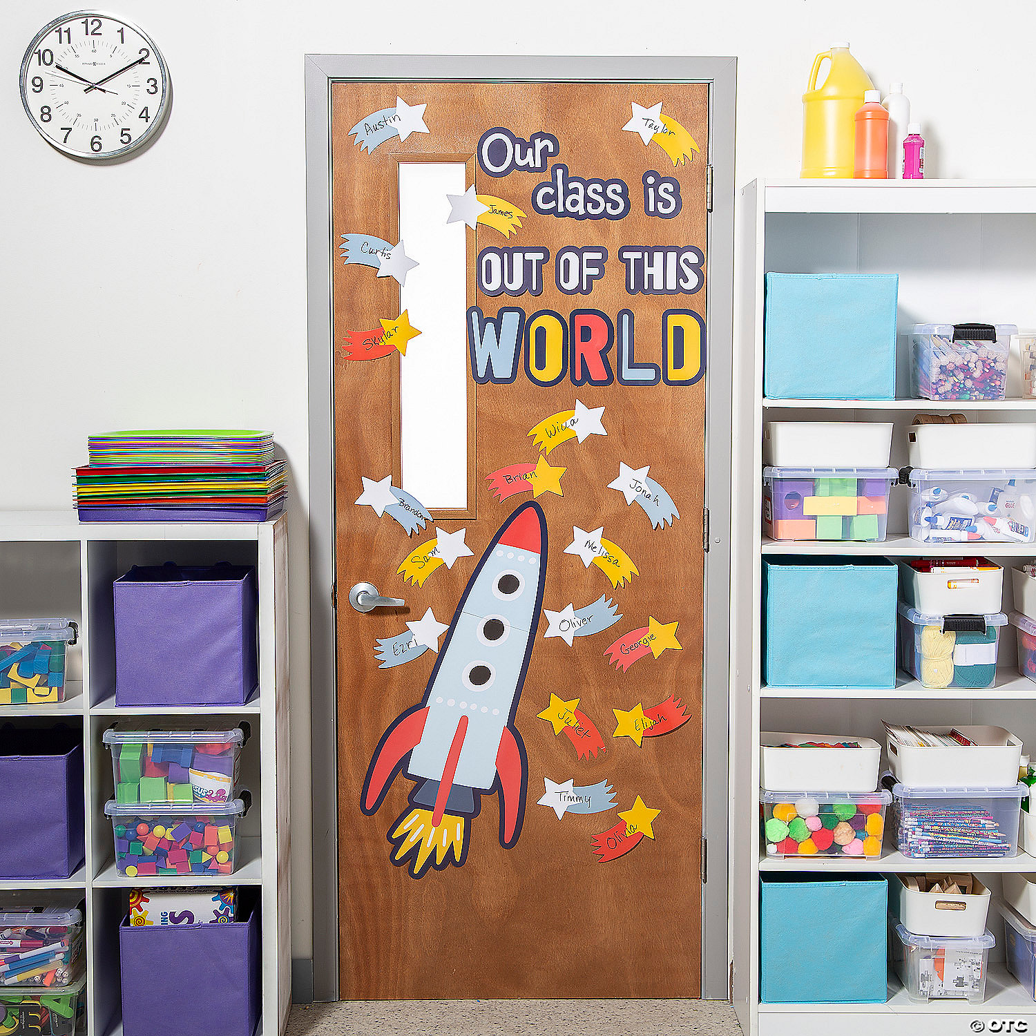 Outer Space Door Decorating Kit - 44 Pieces
