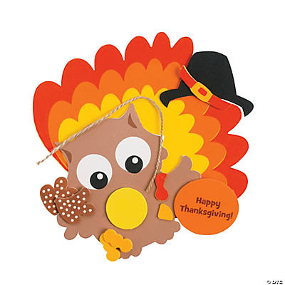 Owl Turkey Ornament Craft Kit - 12Pk