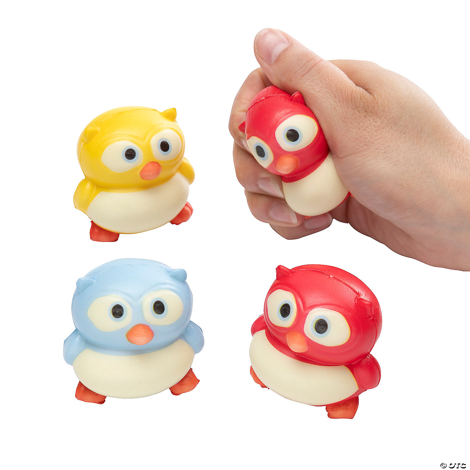Foam Owl Stress Toys - 12 Pk