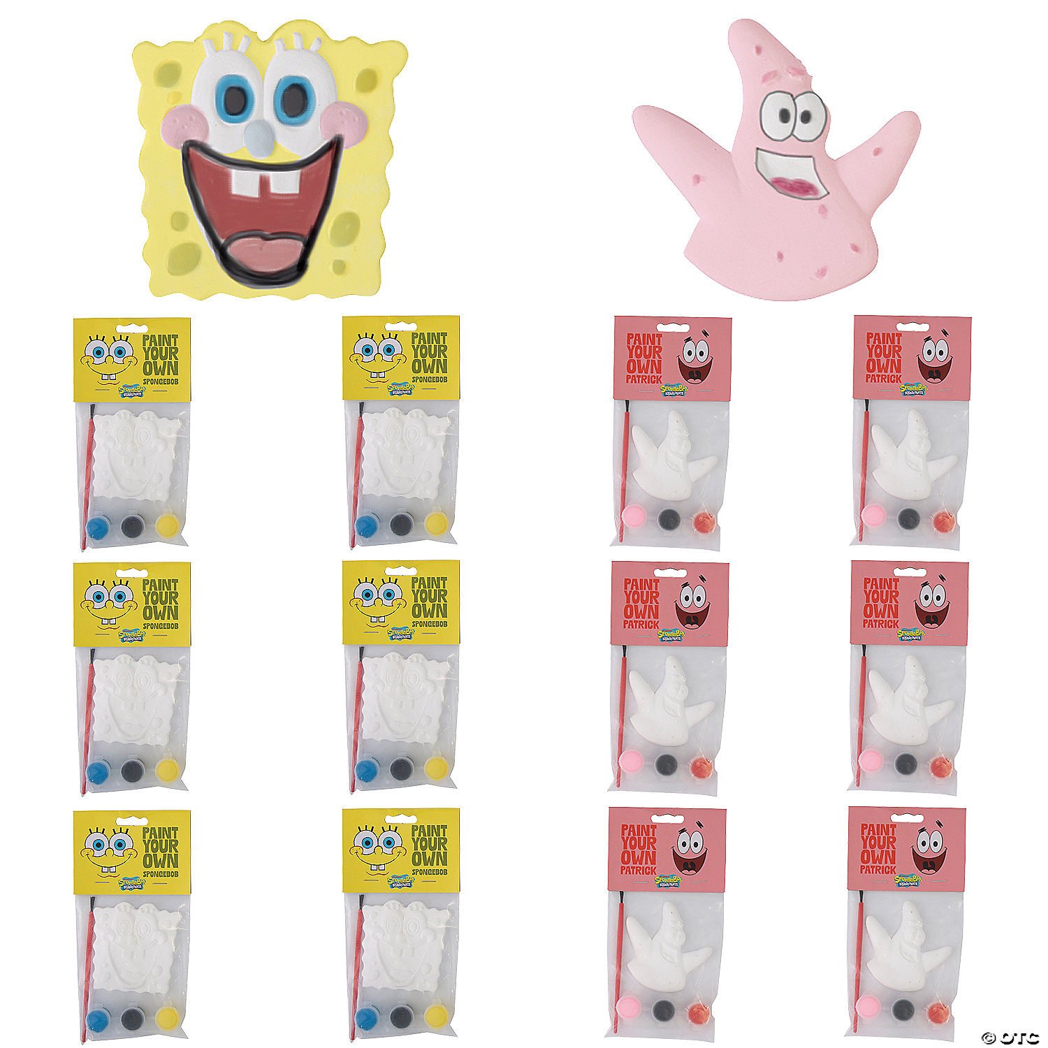 SpongeBob SquarePants Paint Your Own Character Craft Kit-12Pk