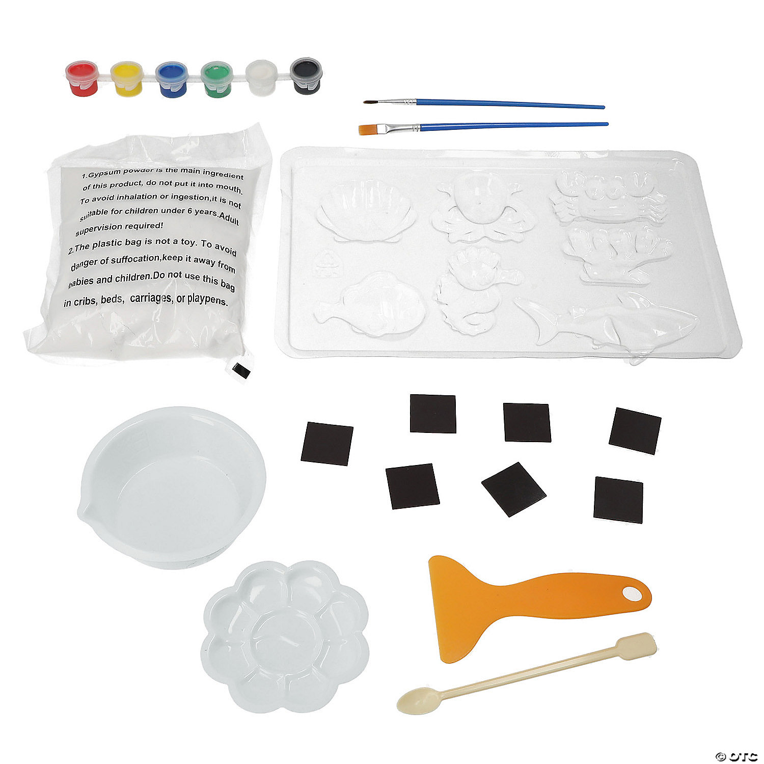 DIY Sea Life Magnets Painting Craft Kit - 16pcs