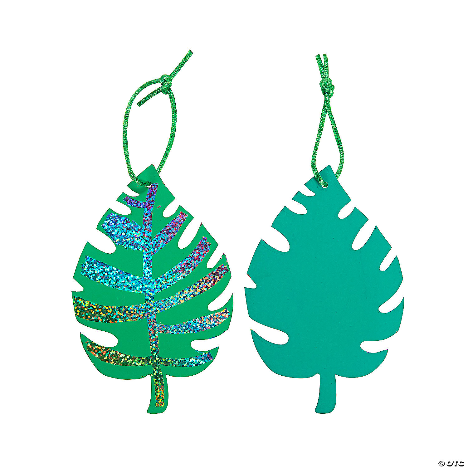 Magic Colour Scratch Palm Leaf Ornaments - 24Pk