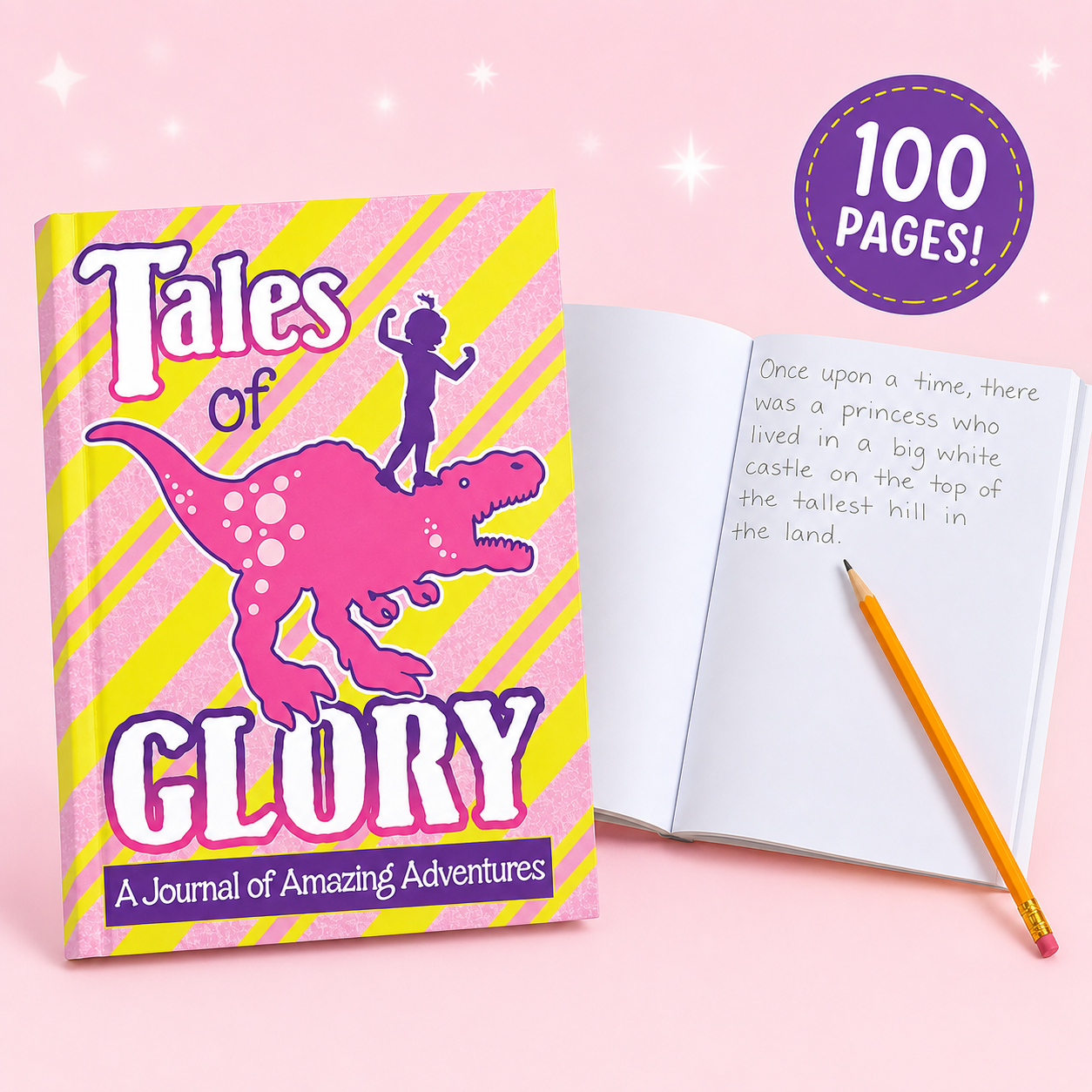 Pastel Dinosaur Journal - 100 Blank Pages