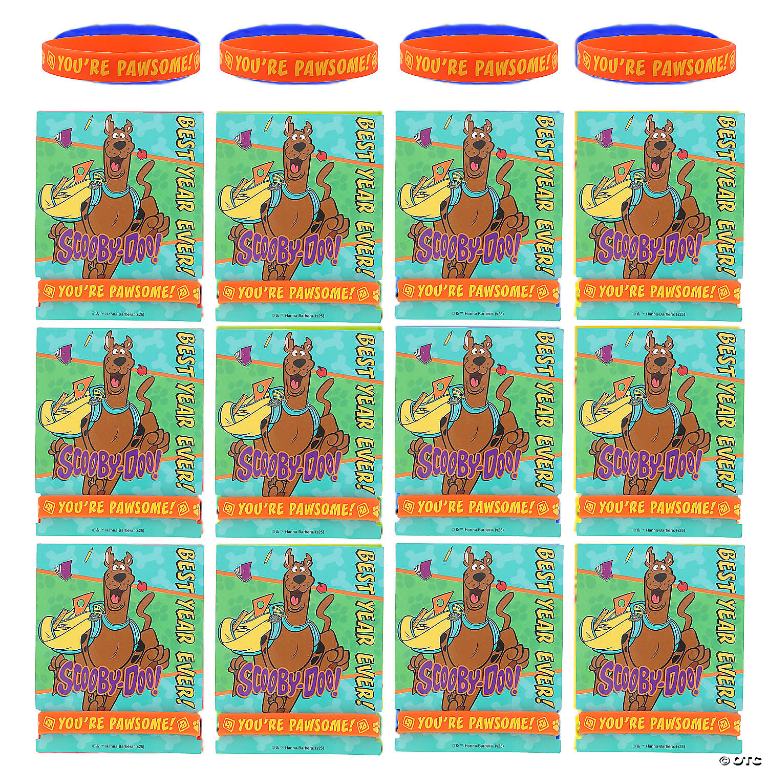 Scooby-Doo! End of Year Bracelets with Card for 12