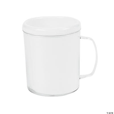 BULK Plastic DIY 8oz Mugs - 48Pk