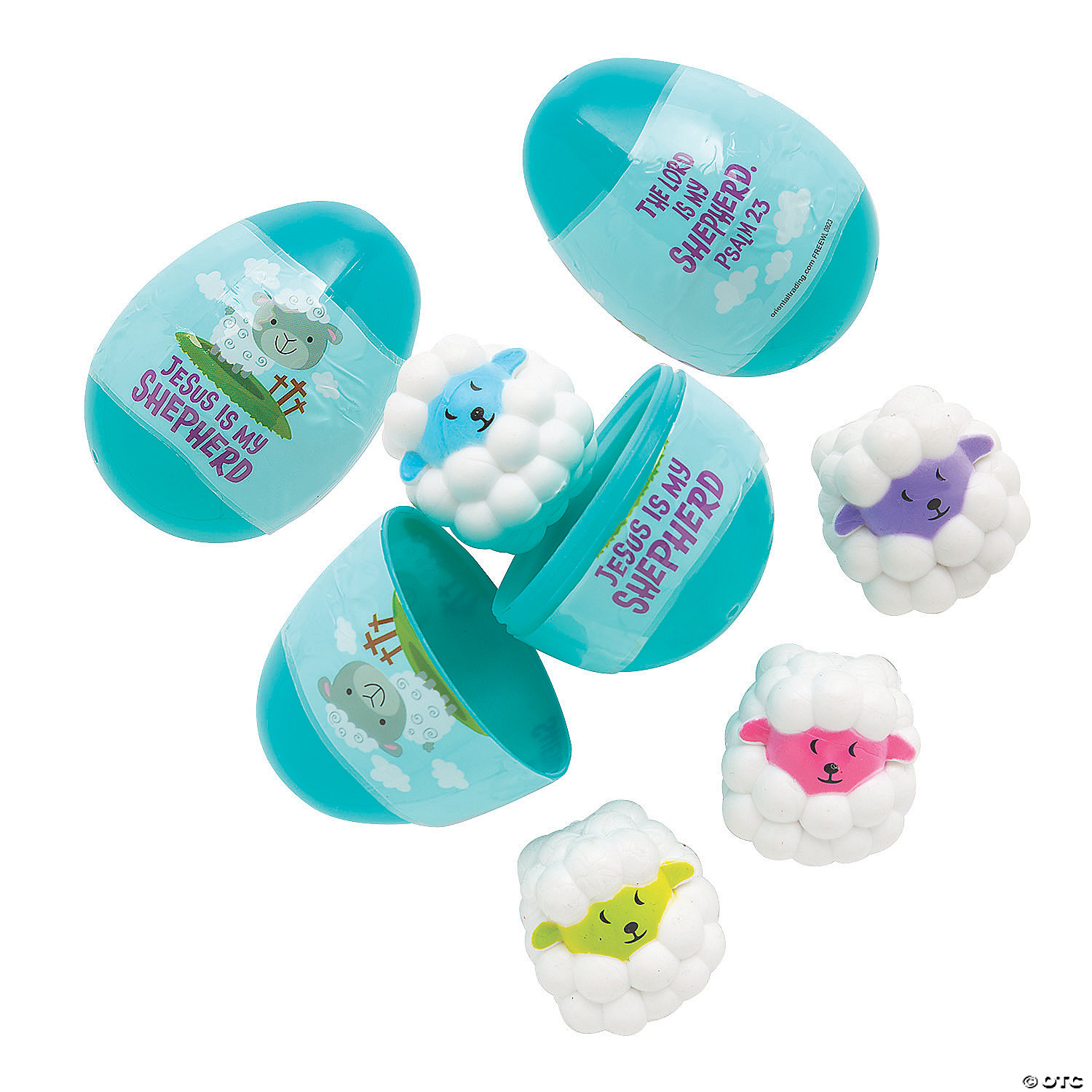 Psalm 23 Prize Filled Easter Eggs-12 Pack