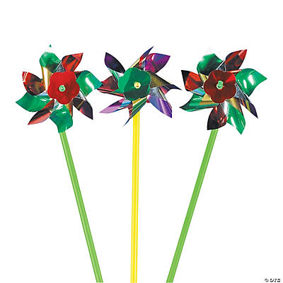 Metallic Pinwheels - 72 Pack