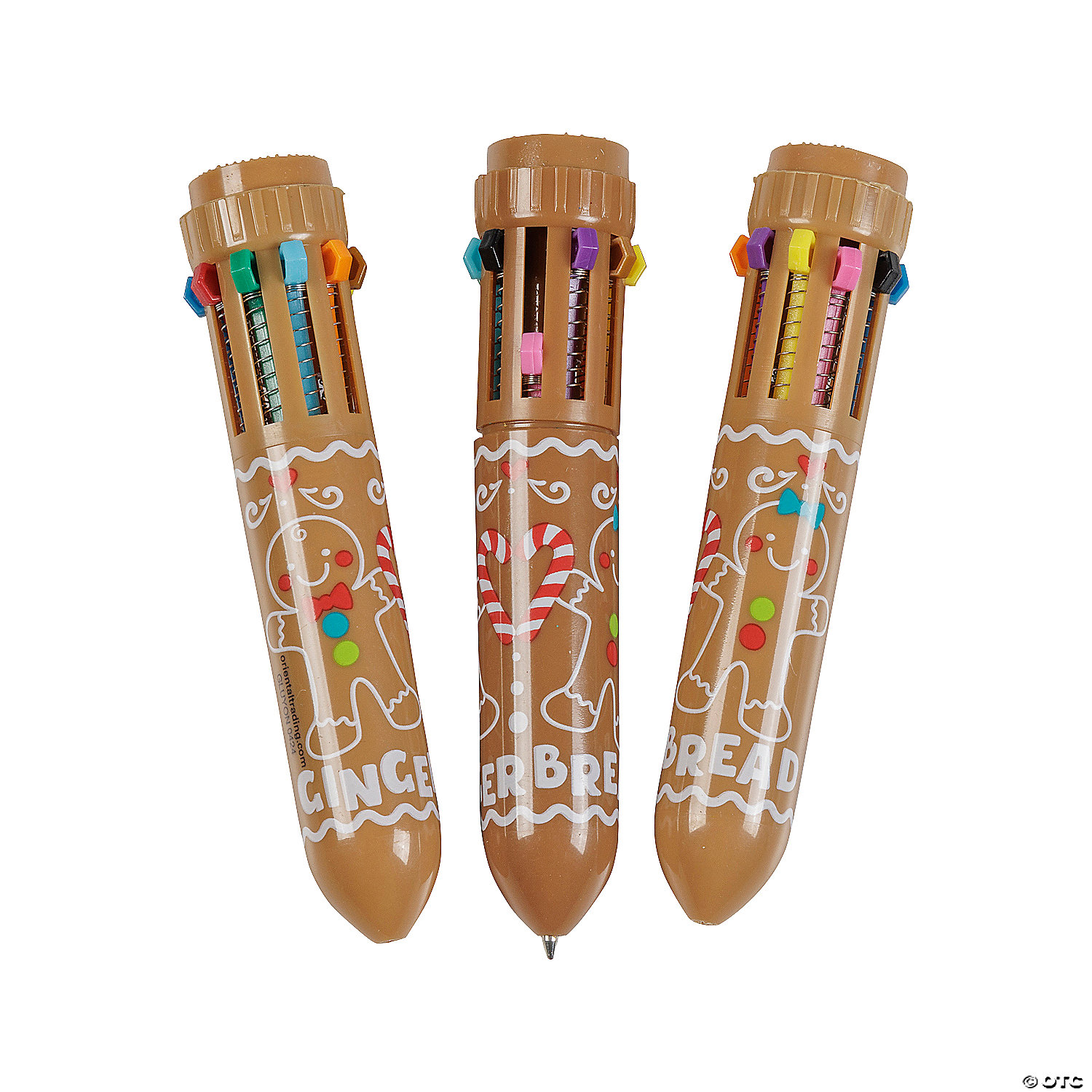 Gingerbread 10 Colour Shuttle Pens - 12Pk